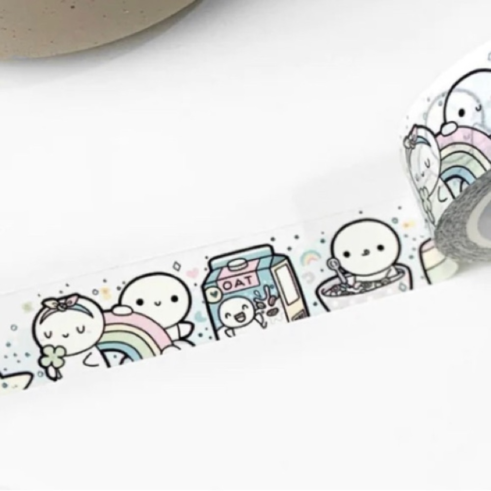 🆕 TheCoffeeMonsterzCo Lucky Charms Washi Tape - 15mm